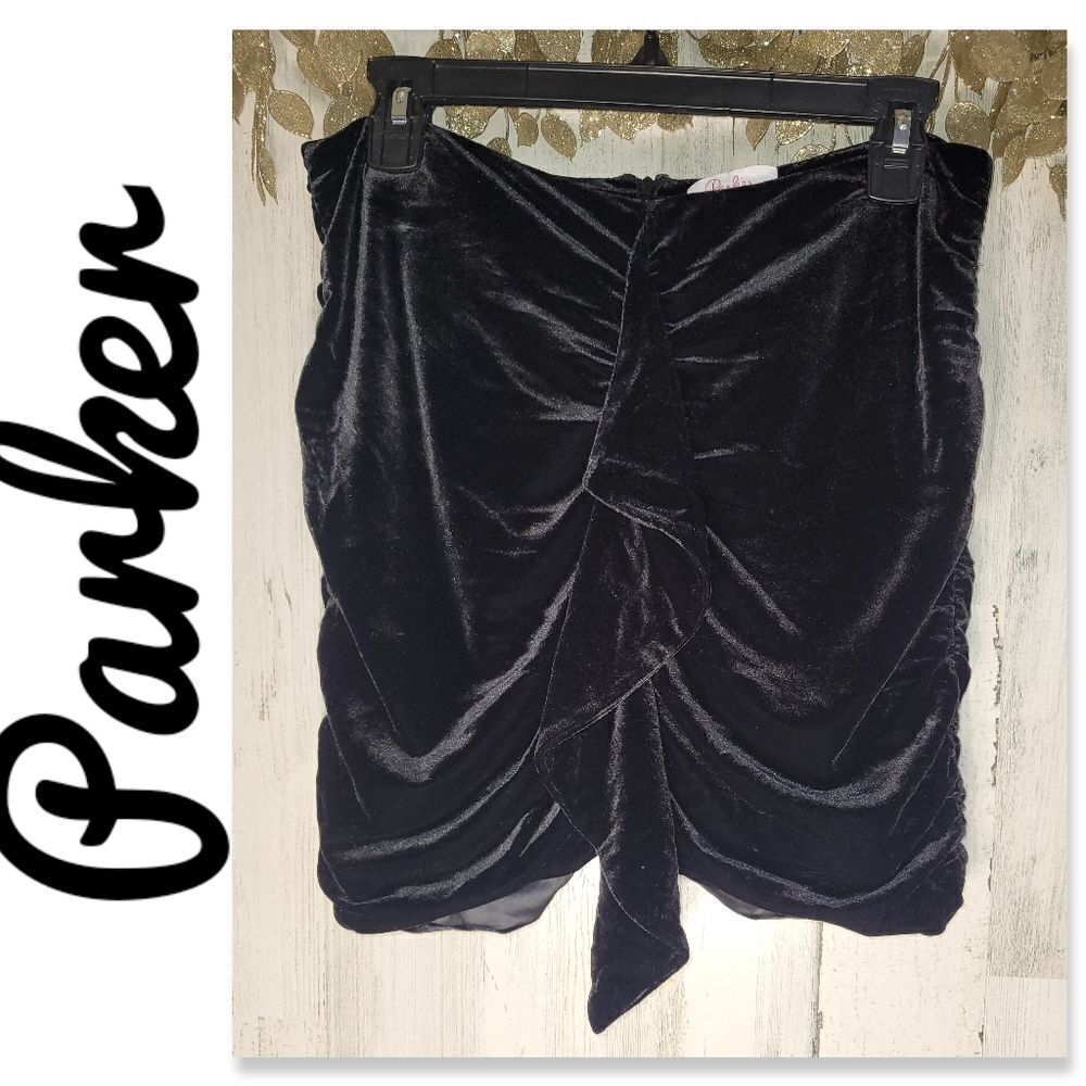 NWOT Parker Velvet Skirt
